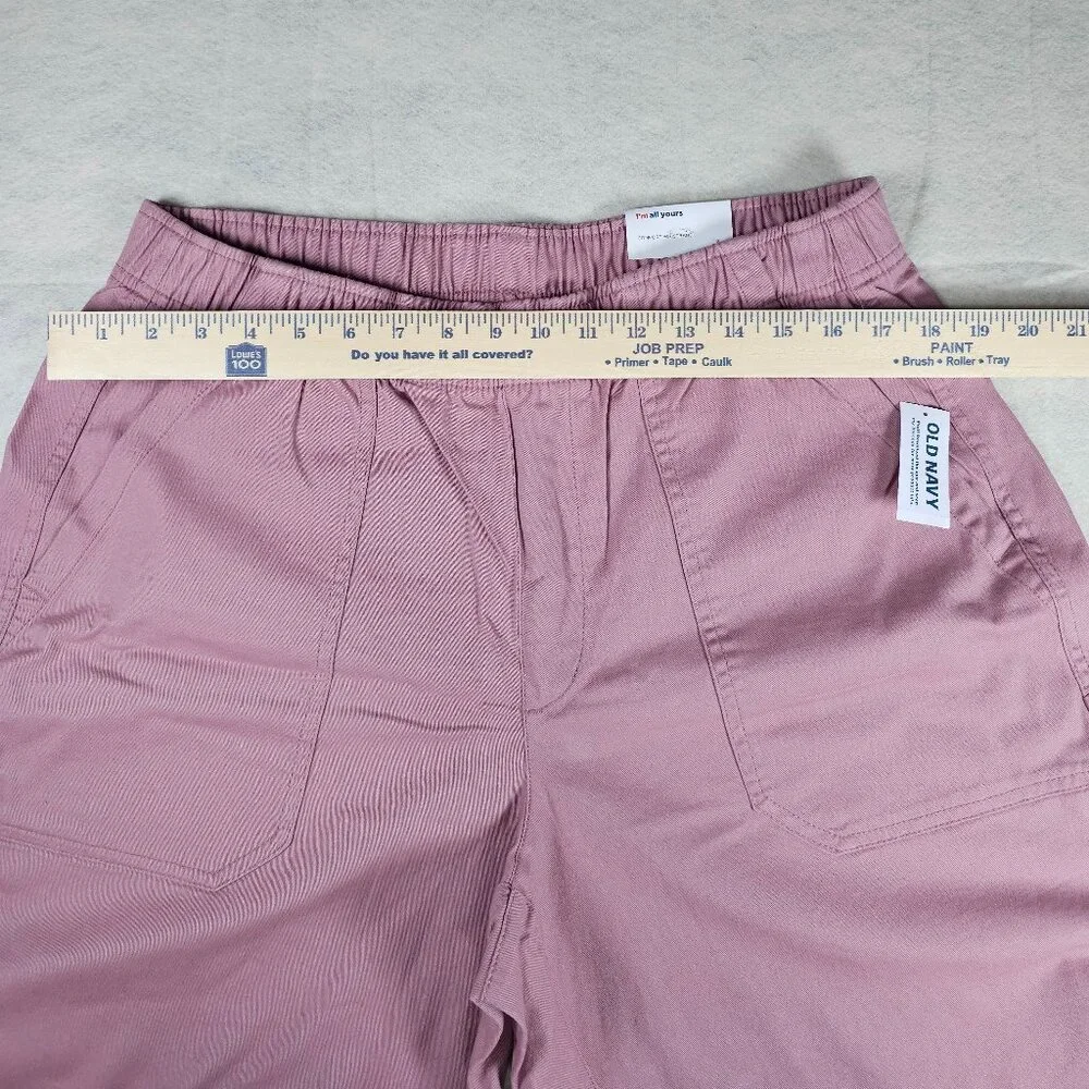 NEW Old Navy Rose Pink Comfort Waistband Ankle Pants Women's – Size Large - Picture 6 of 8